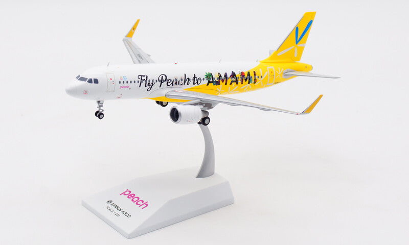 1:200 JC Wings Fly Peach to AMAMI AIRBUS A320 Airplane Diecast Aircraft Model