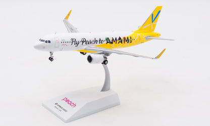 1:200 JC Wings Fly Peach to AMAMI AIRBUS A320 Airplane Diecast Aircraft Model