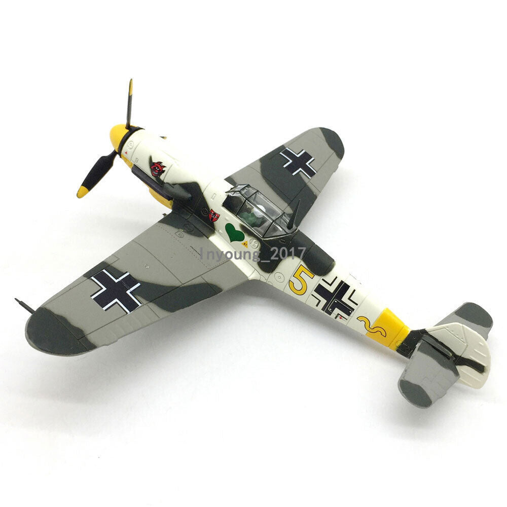 1/72 1942 WWII Bf-109-4 Fighter Aircraft Plane Diecast Model Collection for Men