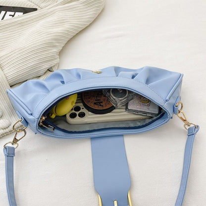 Handbags Retro Synthetic Leather Shoulder Underarm Bag 32x13x6 Cm Strap 61Cm 1PC
