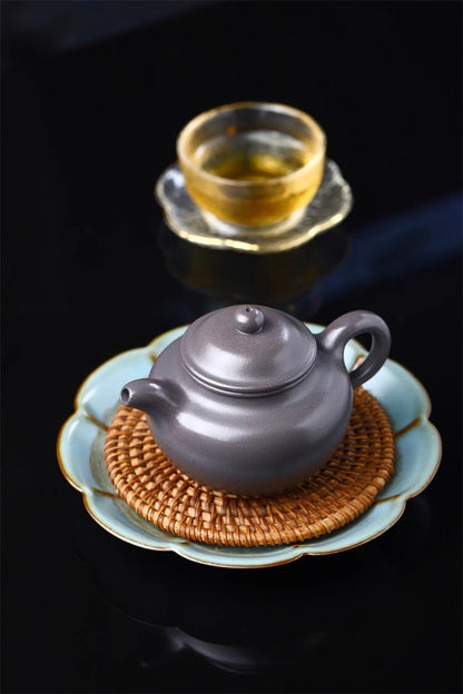 200cc chinese Yixing Handmade Zisha teapot TianQing clay Lotus Seed Tea Pot