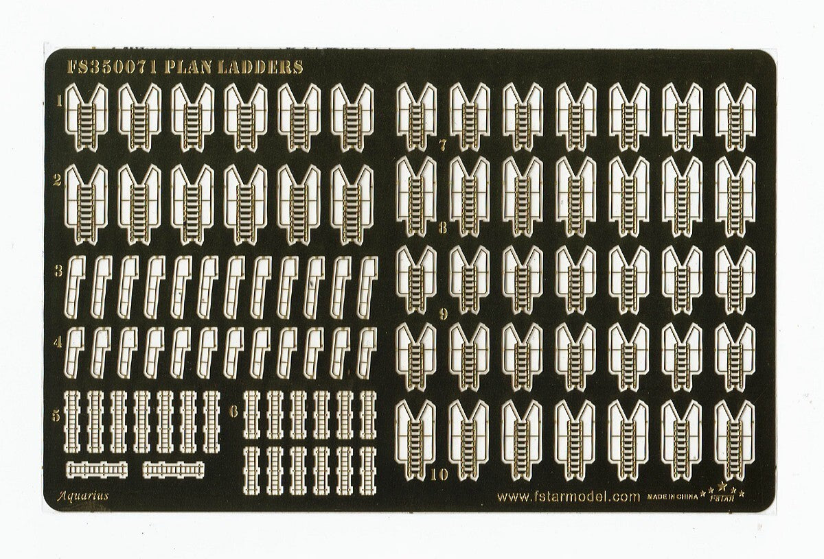 Five Star FS350071 1/350 PLAN Ladders