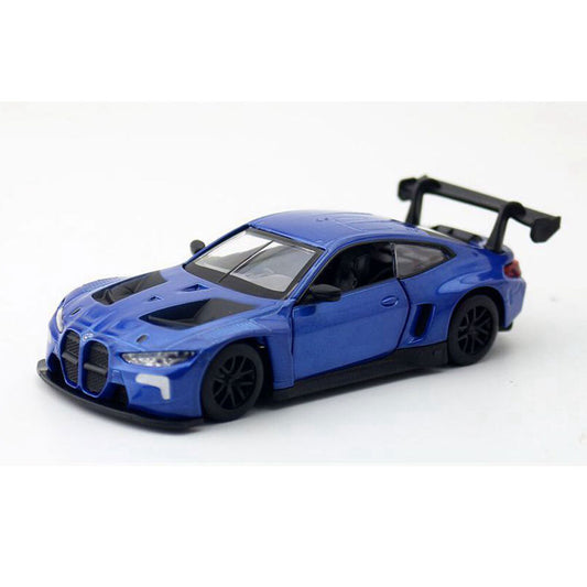 1/44 BMW M4 GT3 Model Car Diecast Toy Vehicle Toys for Boys Kids Gifts Blue