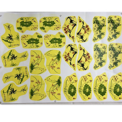 Ceramic Decal Pottery Art Clay Transfer Yellow Flower Paper Overglaze Underglaze