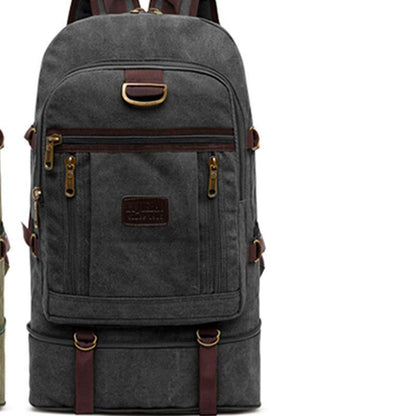 Large Canvas Bag 60 L Traveling Multi Functional Wear Resistant Durable Backpack