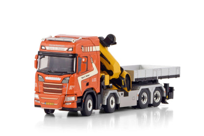 1:50 WSI Nielsen SCANIA R 8X4 Folding Arm Dump Truck Construction Diecast Model