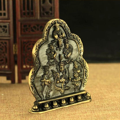 4.3" WATER ZAMBALA JAMBHALA STATUE FORTUNE LUCK BLESSED / BUDDHISM ALTAR MUST!