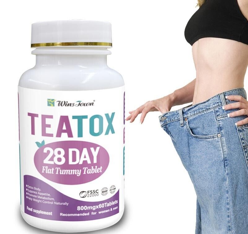 Cleanse Detox Tea Set Weight Loss Tea Skinny Herbal Tea Fat Burn 28 Day tablets