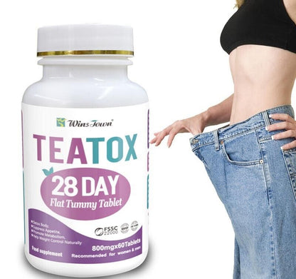 Cleanse Detox Tea Set Weight Loss Tea Skinny Herbal Tea Fat Burn 28 Day tablets