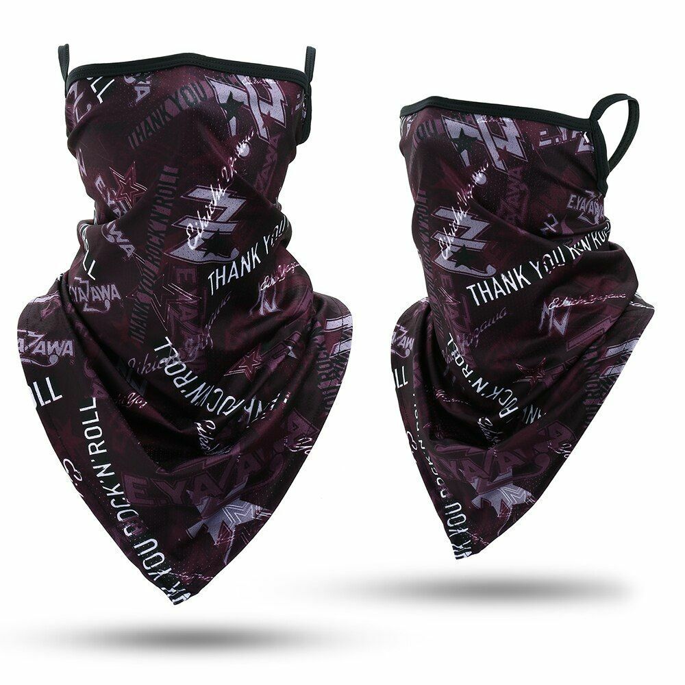Printed Bandana Cycling Ear Face Mask Neck Gaiter Hunting Running Scarf 26*42 CM