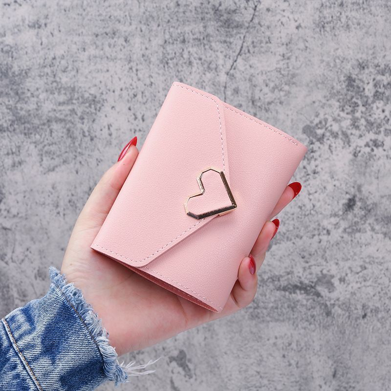 Small Purse Mini Wallet Money Bag Cute Pink Business Card Holder 13.5*9.5 CM 1PC