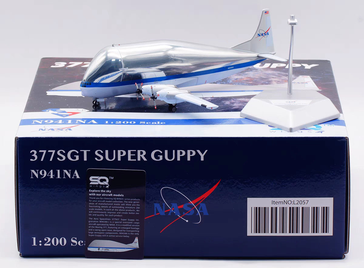 1:200 SQ Wings NASA Aero Spacelines B-377 Airplane Diecast Plane Aircraft Model