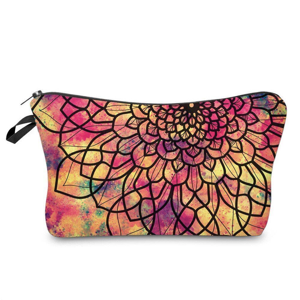 Colorful Pattern Women Travel Storage Bag Cosmetic Bag Waterproof Make Up Bags