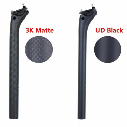 Carbon Fiber Seat Post MTB/Road Bike Seatpost 27.2/30.9/31.6mm Offset 20mm Light