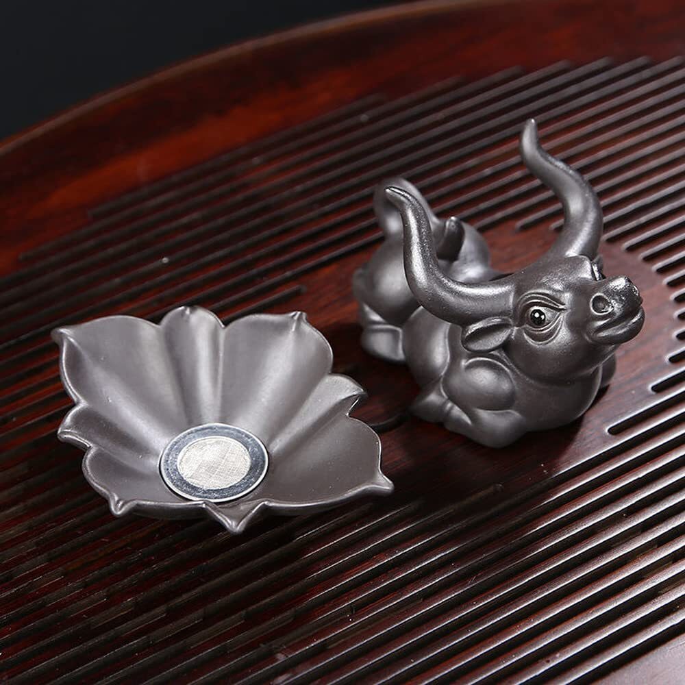 9cm Tea Leaking Tea Strainer Purple Sand Filter Kung Fu Tea Set Accessories
