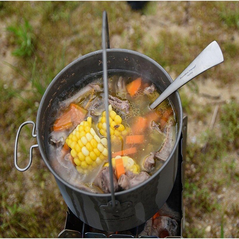 Pot 1.3L / 1.95L / 2.9L Camping Titanium Cookware Lid Lightweight Cooking Kit
