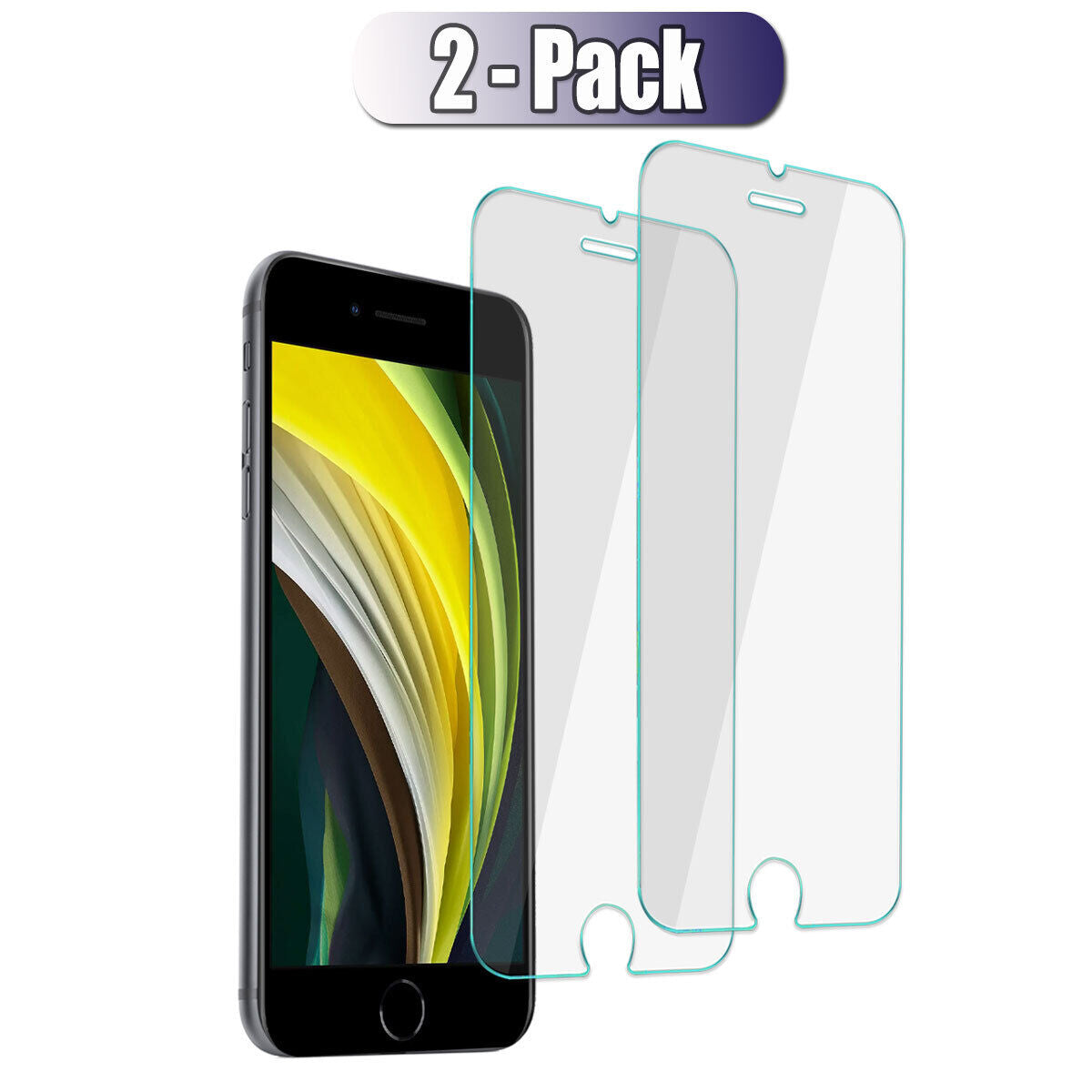 For Apple iPhone SE (2020)/SE2/SE 2nd Gen Tempered Glass Clear Screen Protector