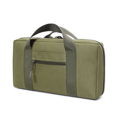 Tactical Pistol Gun Storage Case Handgun Bag Shooting Range with Magazine Pouch