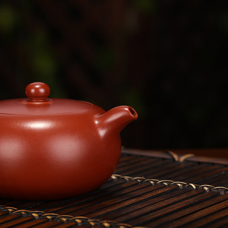5.5" Chinese Yixing Zisha Pottery Clovershrub Clay 250ML 9 Hole Writing Teapot