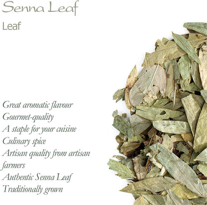 Senna Leaves Organic Herbal Tea - Whole Leaf - 250g