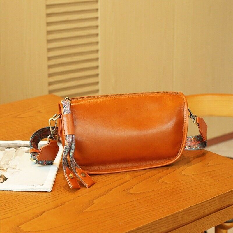 New retro head layer cowhide bag crossbody bag leather shoulder women's bag