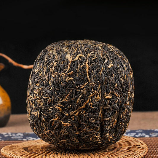 Dianhong Tea BING DAO Shi Zi Tou Gold Buds 500g Premium Dian Hong Black Tea