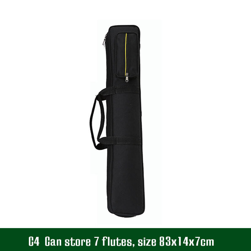 Portable Flute Bag Backpack Canvas Flute Storage Case Instrument Accessories
