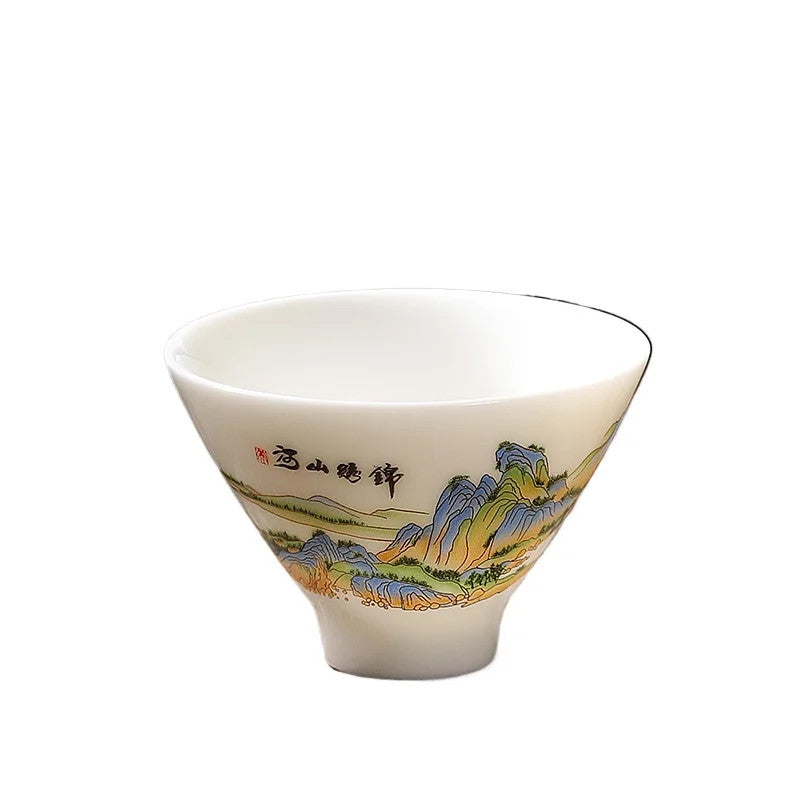40Ml Chinese White Porcelain Kung Fu Tea Cup Tea Master Cup Tea Set -