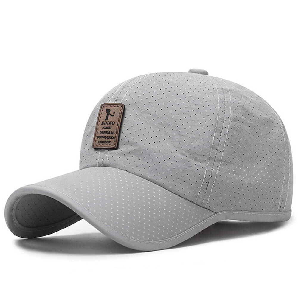 Summer Snapback Quick Dry Mesh Baseball Cap Outdoor Golf Breathable Hat Unisex