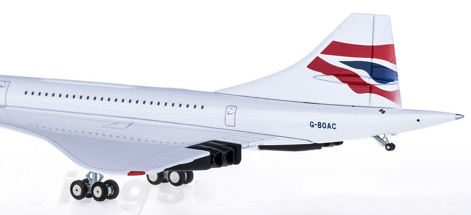 1:200 31CM Hogan BRITISH AIRWAYS Concorde Passenger Aircraft Diecast Plane Model