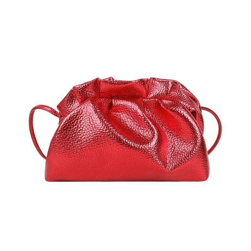Cloud Shape Messenger Bag Synthetic Leather Crossbody Bag Evening Clutches Purse