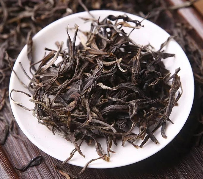500g MengHai Old BanZhang Puer Ripe Tea Pu'Er Brick Cooked tea Ancient Gold bud