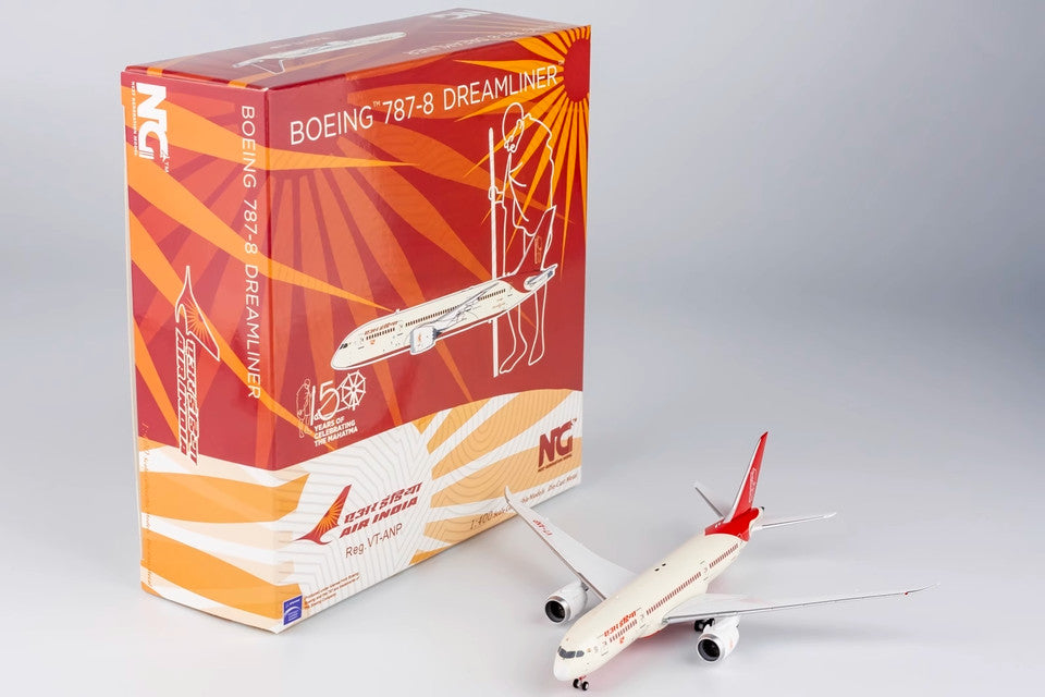1:400 NG Model AIR INDIA BOEING 787-8 Passenger Airplane Diecast Aircraft Model