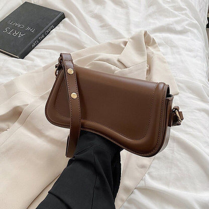 Luxury Synthetic Leather Shoulder Crossbody Bag Underarm Purse Handbag 24*15*6CM