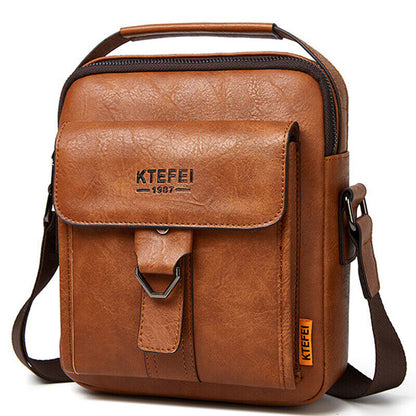 Men's Business Faux Leather Shoulder/Messenger Bag 8" Handbag Outdoor Sport Bag