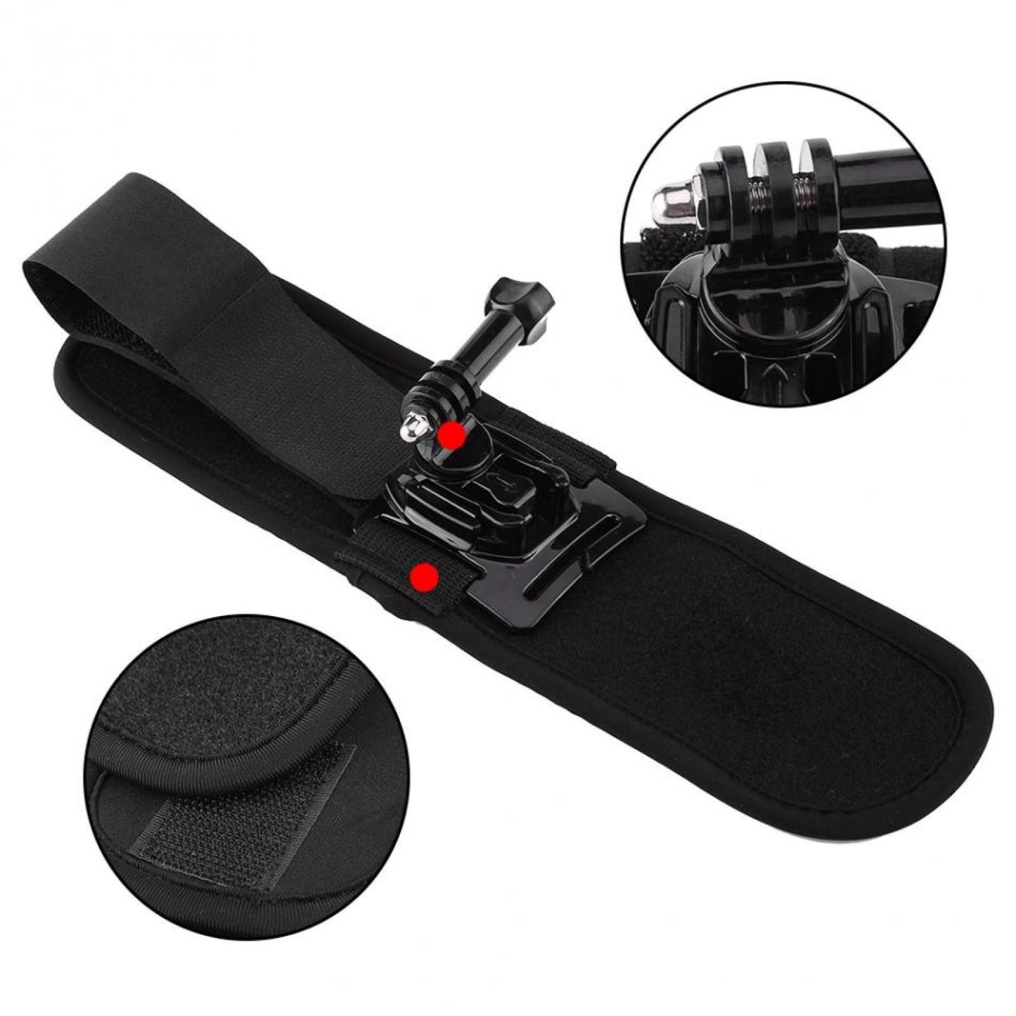 New 360° Wrist Strap Hand Belt With Mount For GoPro Hero 6 5 4 3+ Sports Camera