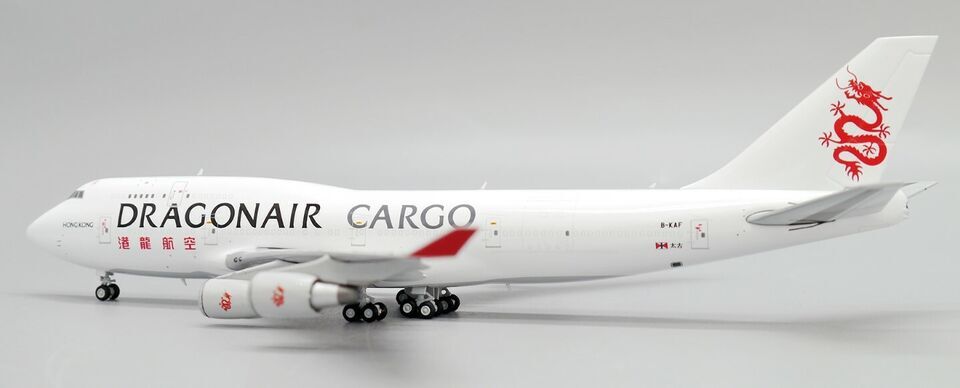 1:400 JC Wings DRAGONAIR CARGO BOEING 747-400F Aircraft Diecast Airplane Model