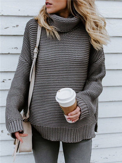 Women Pullover Thick Clothes Knitted Sweater Women's Green Tops Woman Jumper
