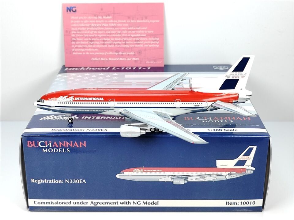 1:400 NG Model Atlantic International Lockheed L-1011-1 Aircraft Diecast Model