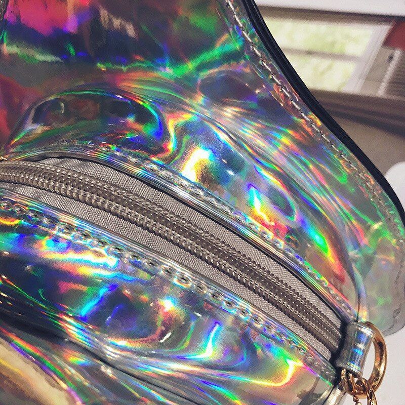 Synthetic Leather Messenger Bag Cartoon Shoulder Purse Fashion Chain Shell Purse