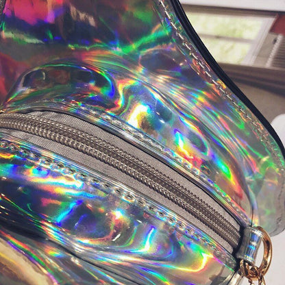 Synthetic Leather Messenger Bag Cartoon Shoulder Purse Fashion Chain Shell Purse