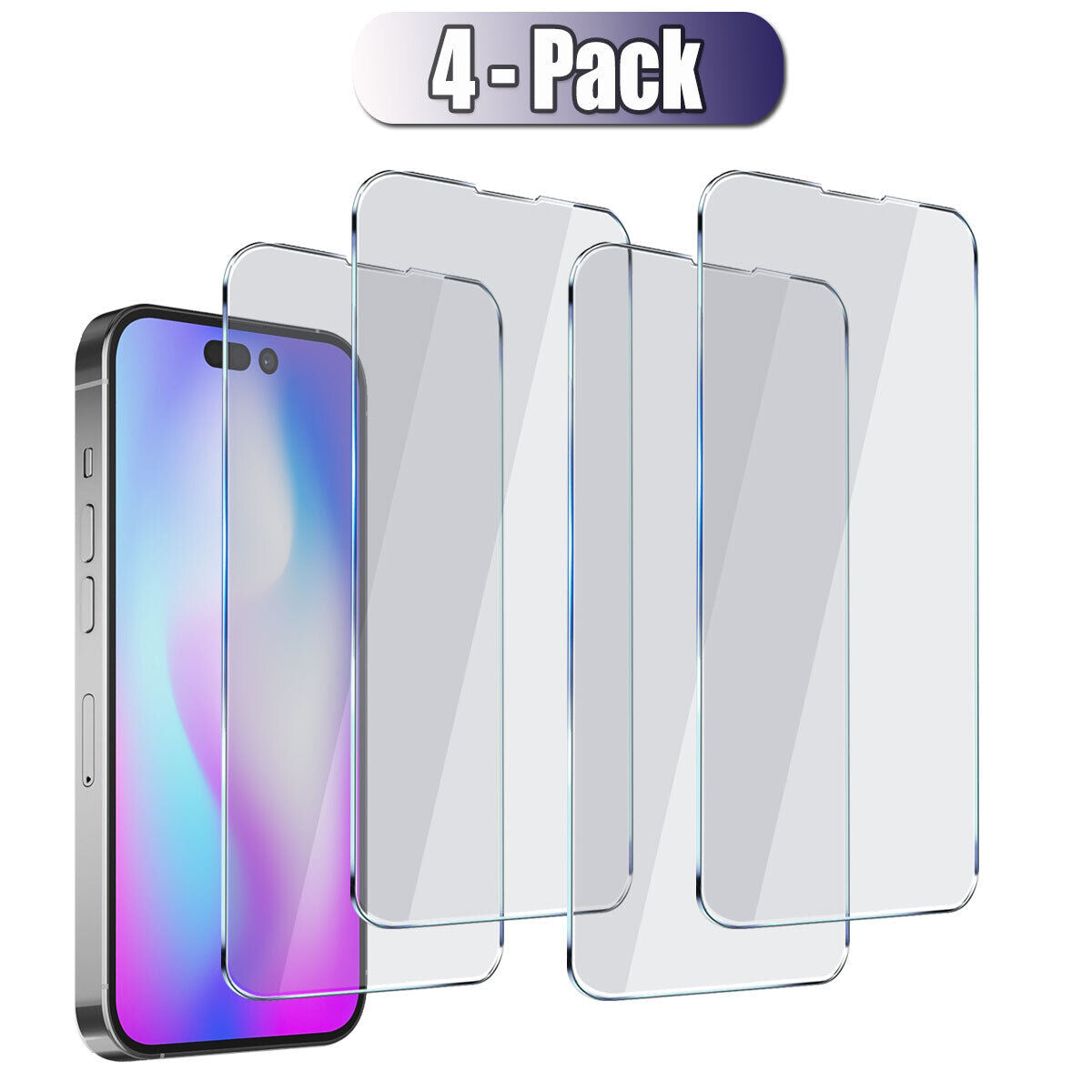 For Apple iPhone 14/14 Pro Max/Plus Tempered Glass HD Clear Screen Protector