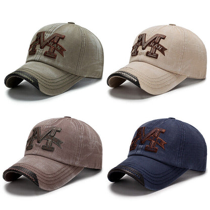 Adjustable Unisex Baseball Cap Hip Hop Caps Letters Cap Peaked Cap Sun Hat