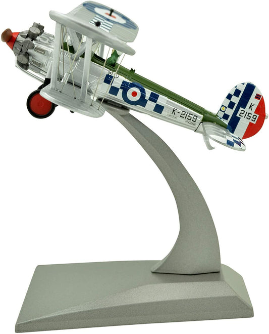 1:72 Bristol Bulldog Biplane Fighter Metal Plane Model,British Royal Air Force