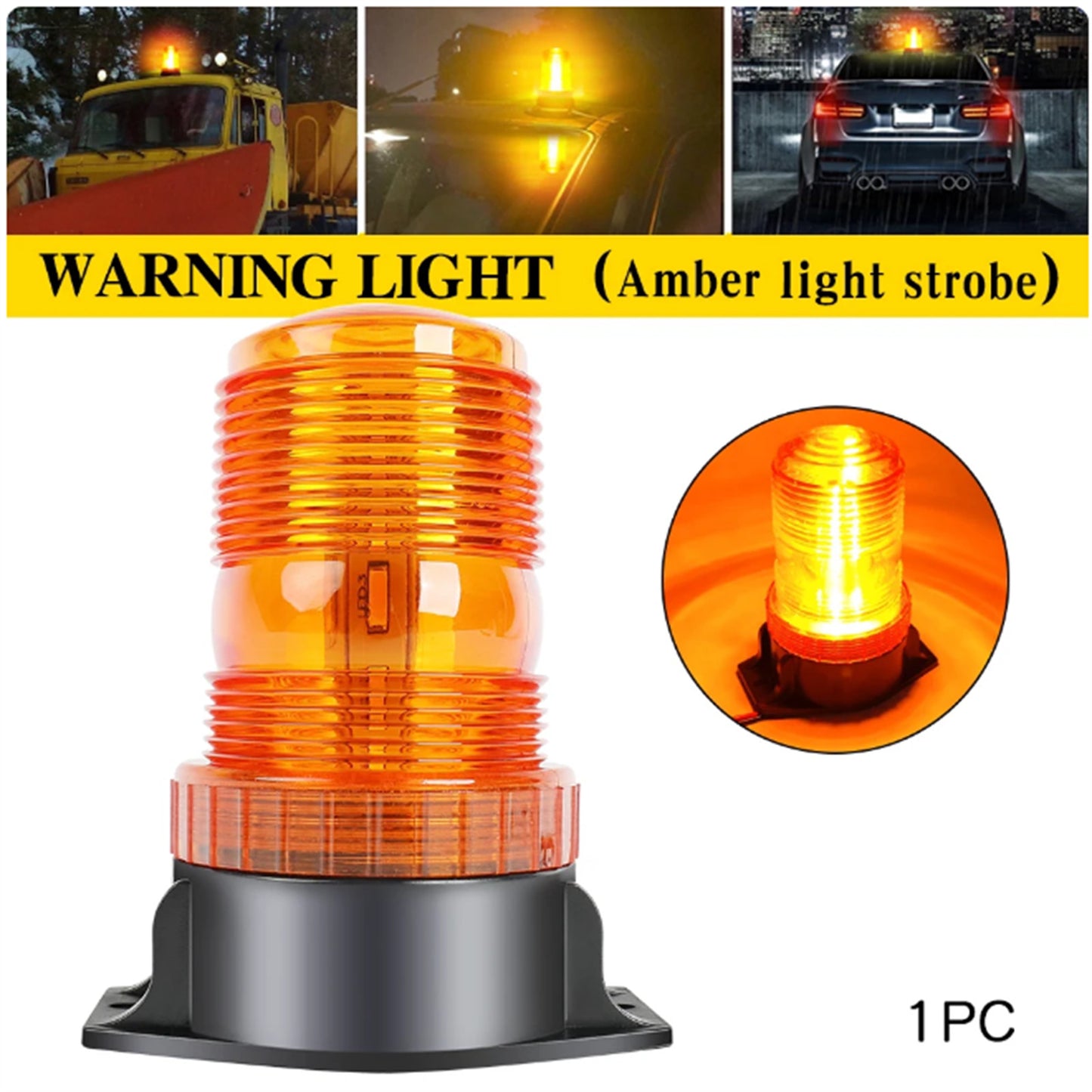 30 LED Strobe Light Emergency Warning Safety Flashing Forklift Truck Tractor