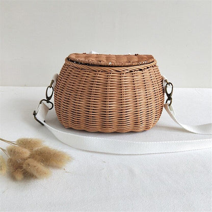 Small Big Back Basket Children Bicycle Basket Bag Basket Kid's Backpack