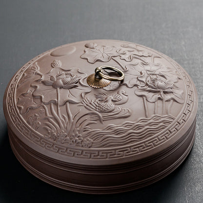 Tea Box Tea Box Household Tea Pot Ceramic Storage Tea Storage Pot Multi-layer