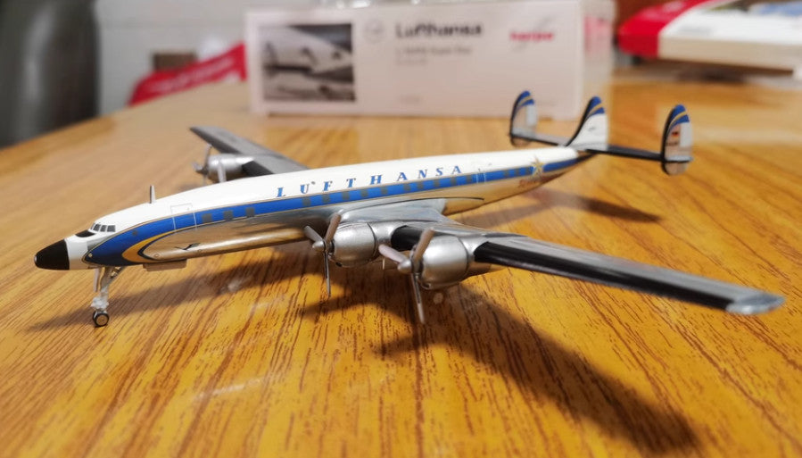 1:200 Herpa Lufthansa Lockheed L-1649A Plane Airplane Diecast Aircraft Model