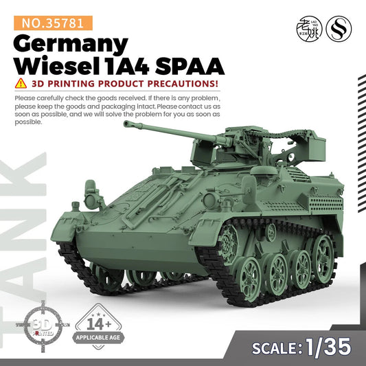 SSMODEL SS35781 1/35 Military Model Kit Germany Wiesel 1A4 SPAA V1.9
