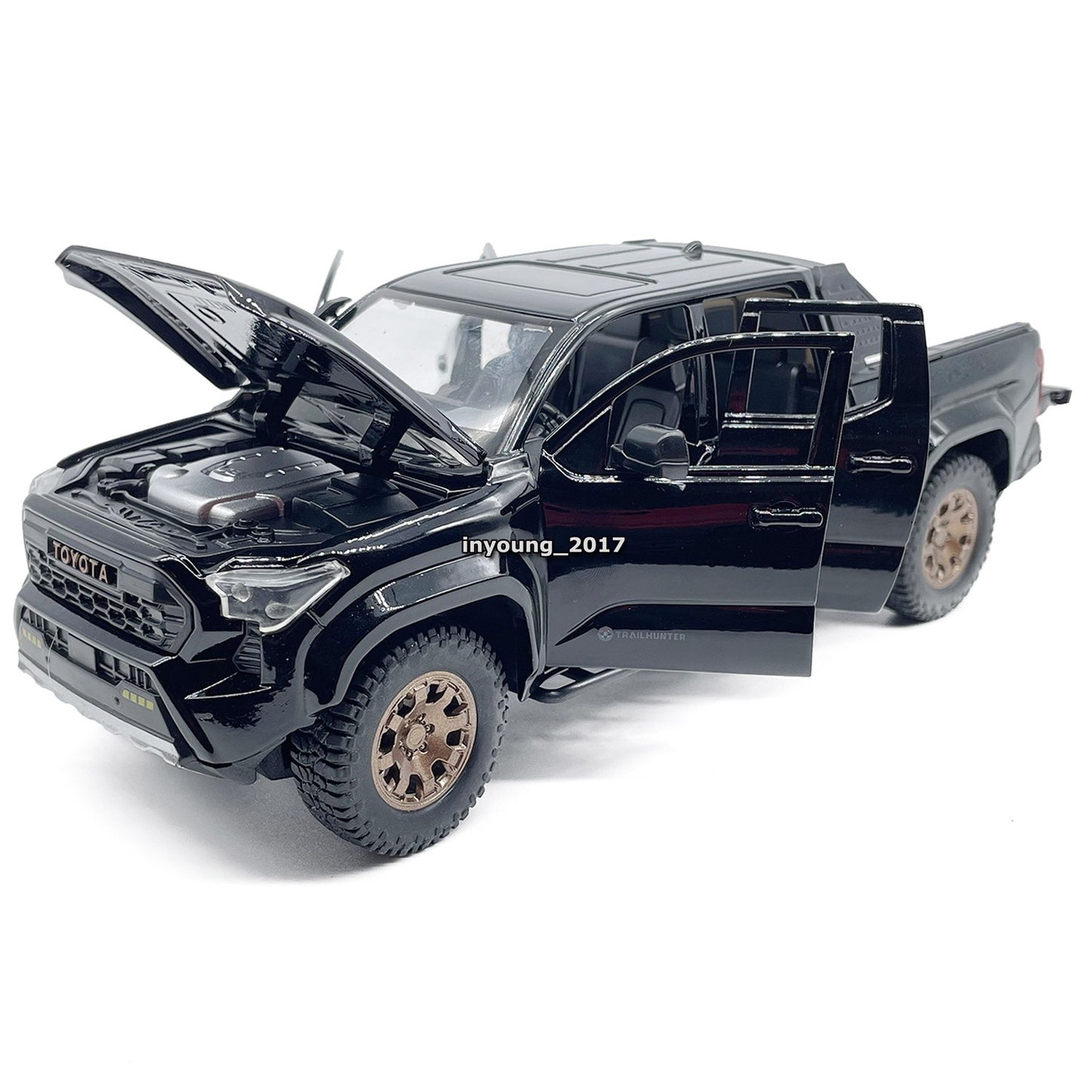 1/24 Tacoma Pickup Truck Model Car Diecast Toy Vehicle Toys for Boys Kids Black
